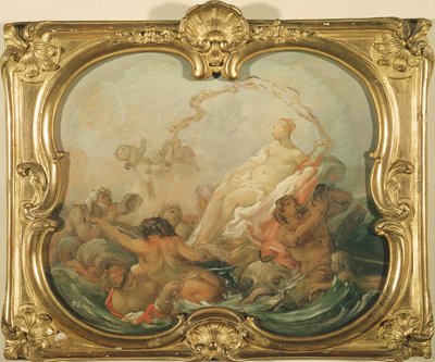O triunfo de Vênus, antes de 1758 (óleo no cartão) de François Boucher